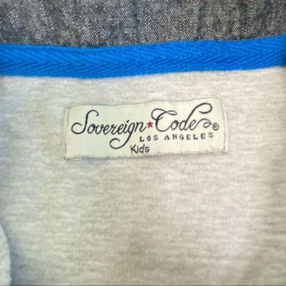 Sovereign Code gray Oxford style polo shirt boys size large - Picture 3 of 5